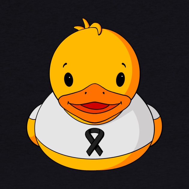 Melanoma Awareness Rubber Duck by Alisha Ober Designs